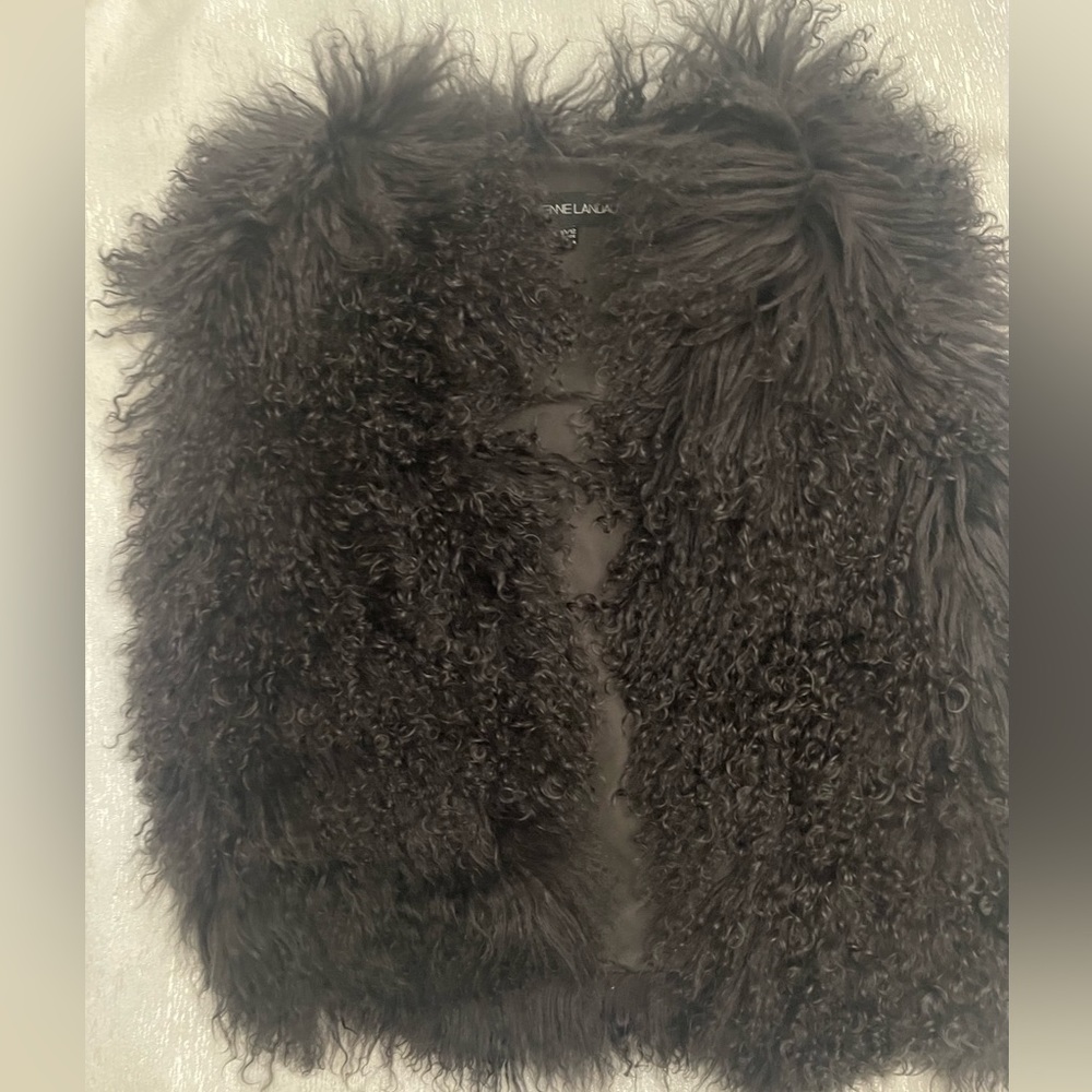 Adrianne girls fur vest